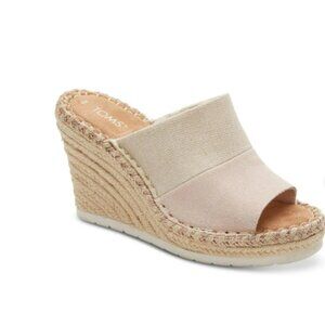 Toms Cream Wedges